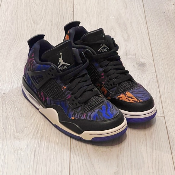 Jordan 4 Black Rush Violet - Picture 1 of 5